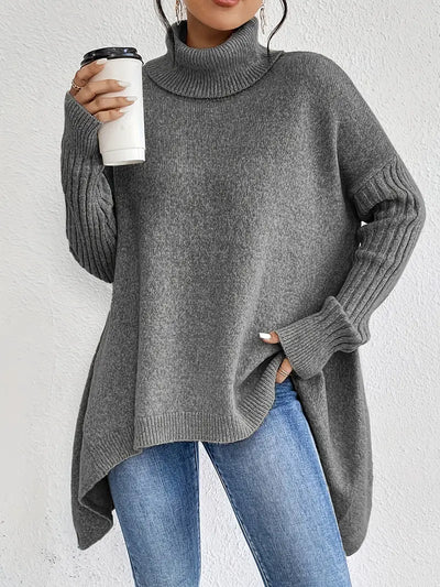 Fallon™ - COZY LONG SLEEVE SWEATER WITH HIGH COLLAR