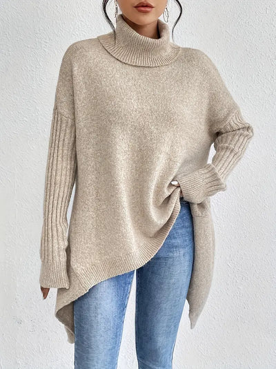 Fallon™ - COZY LONG SLEEVE SWEATER WITH HIGH COLLAR