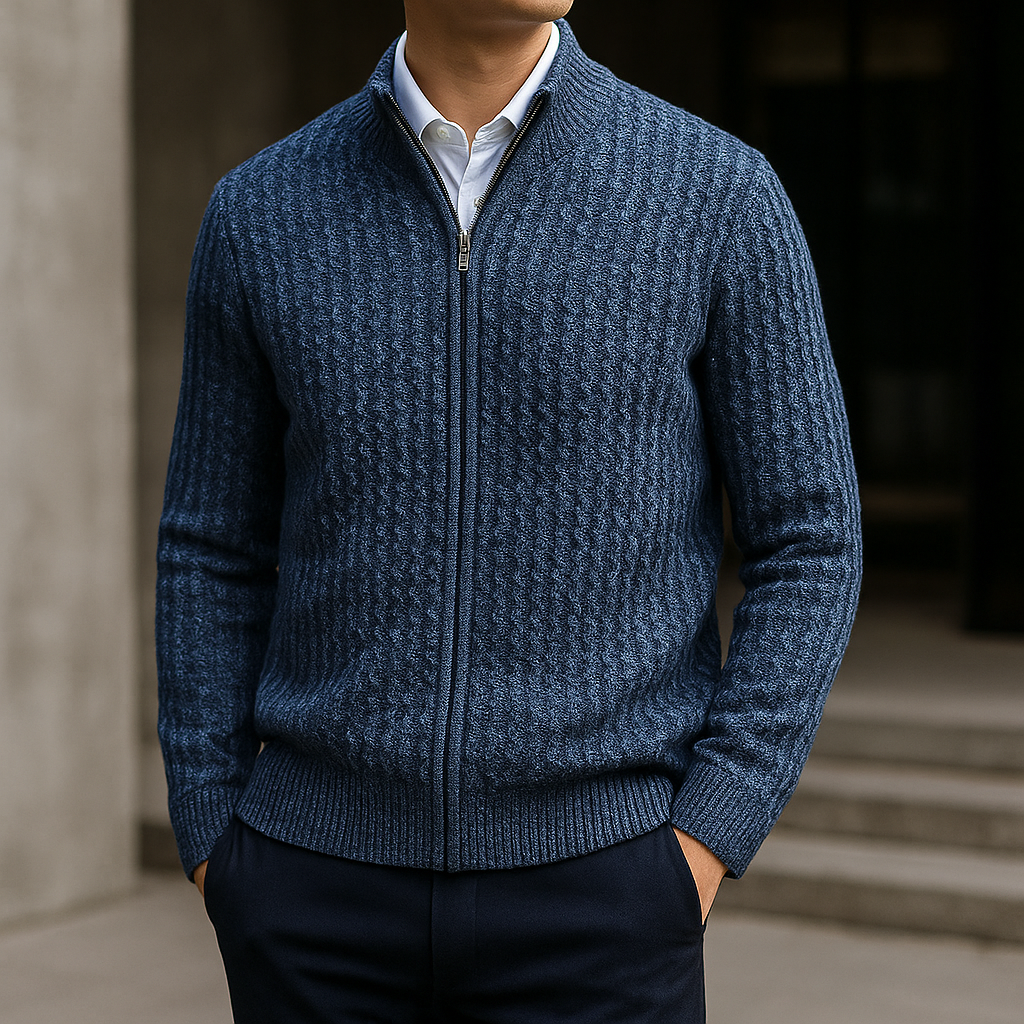 Hollis™ - ELEGANT MERINO WOOL SWEATER WITH SOPHISTICATED STYLE