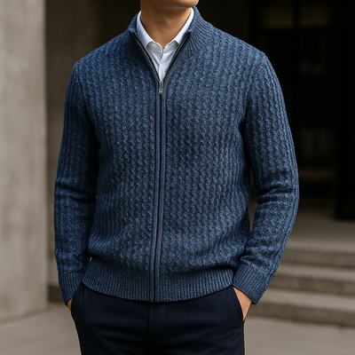 Hollis™ - ELEGANT MERINO WOOL SWEATER WITH SOPHISTICATED STYLE