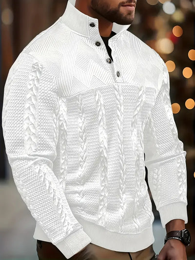 Winslow™ - LONG SLEEVE SWEATER WITH STRIPED DETAILING
