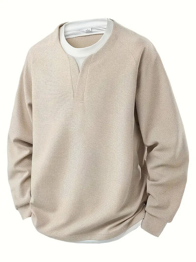 Easton™ - LAYERED LONG SLEEVE SWEATER WITH ELEVATED STYLE