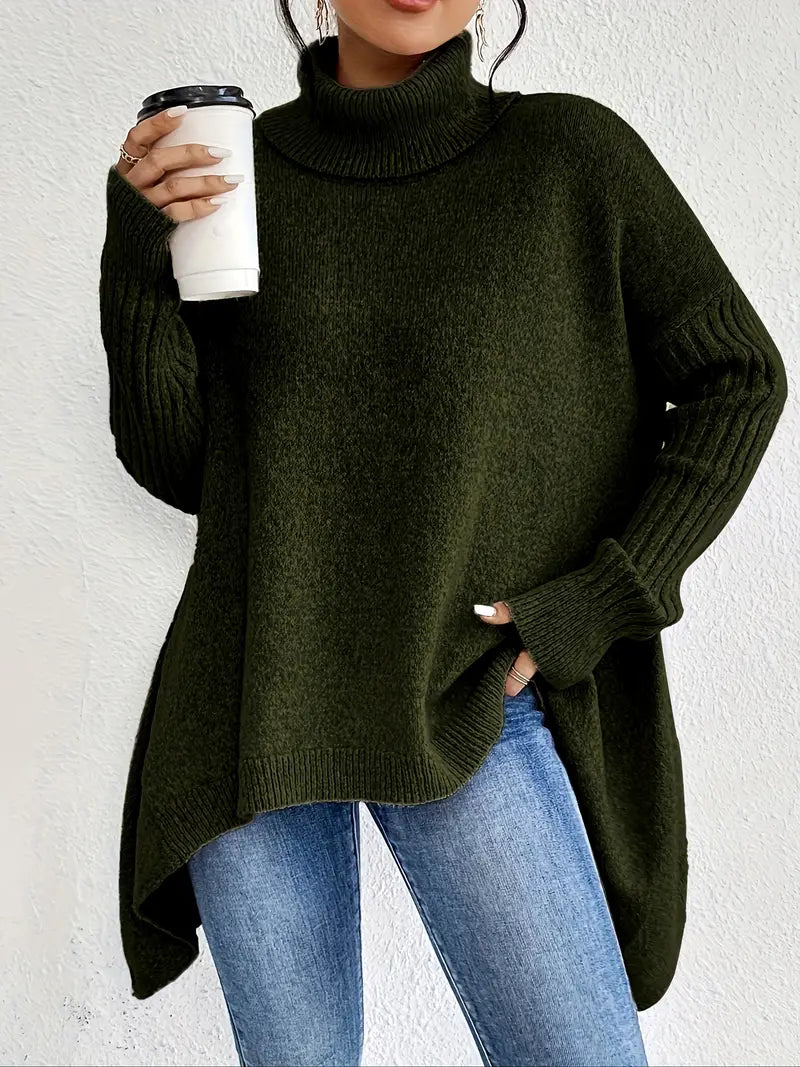 Fallon™ - COZY LONG SLEEVE SWEATER WITH HIGH COLLAR
