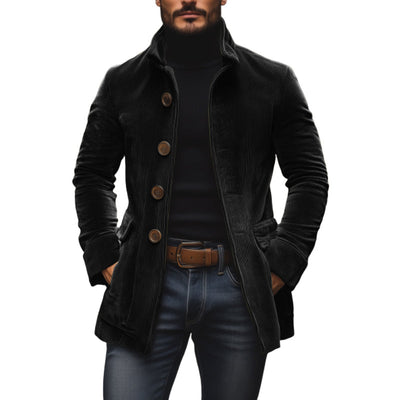 Lennox™ - VINTAGE SLIM FIT COAT WITH STAND COLLAR