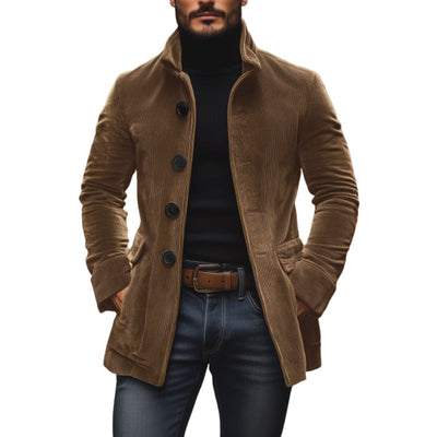 Lennox™ - VINTAGE SLIM FIT COAT WITH STAND COLLAR