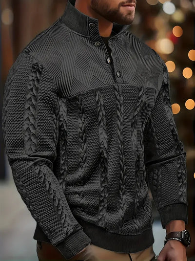 Winslow™ - LONG SLEEVE SWEATER WITH STRIPED DETAILING