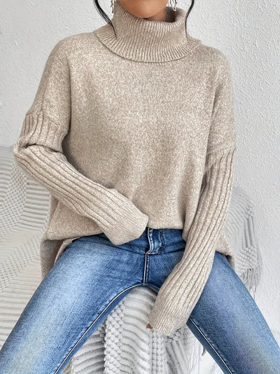 Fallon™ - COZY LONG SLEEVE SWEATER WITH HIGH COLLAR