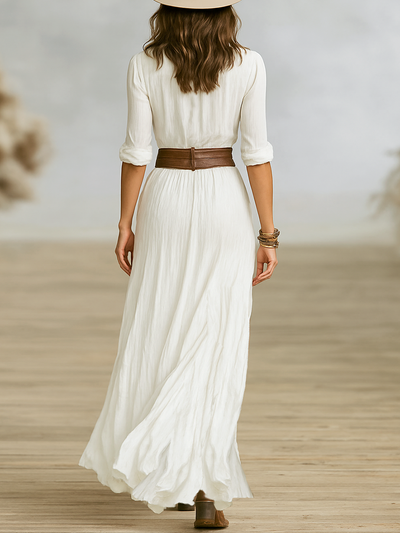 Paloma - ELEGANT MAXI DRESS WITH BELT