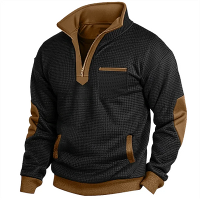 Landric™ - MEN'S VINTAGE WAFFLE SWEATSHIRT WITH COZY CONTRAST POCKET