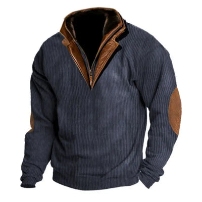 Halden™ - MEN'S ZIP POLO SWEATSHIRT WITH LUXURIOUS COLLAR