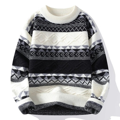 Declan - COZY STRIPED KNIT SWEATER