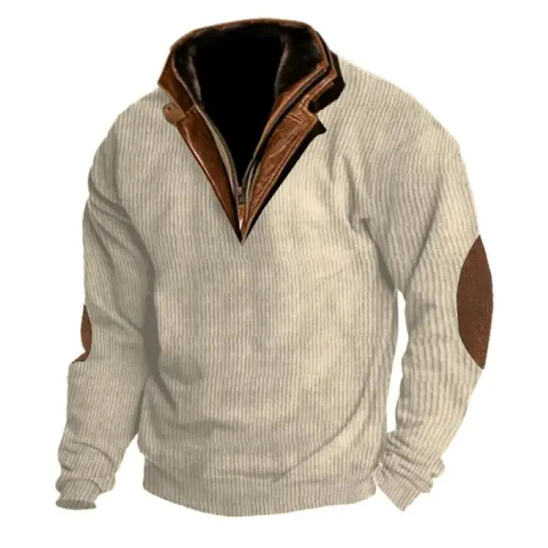 Halden™ - MEN'S ZIP POLO SWEATSHIRT WITH LUXURIOUS COLLAR