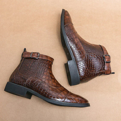 Eamon™ - BOOTIES IN LUXURIOUS SYNTHETIC STYLE