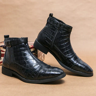 Eamon™ - BOOTIES IN LUXURIOUS SYNTHETIC STYLE