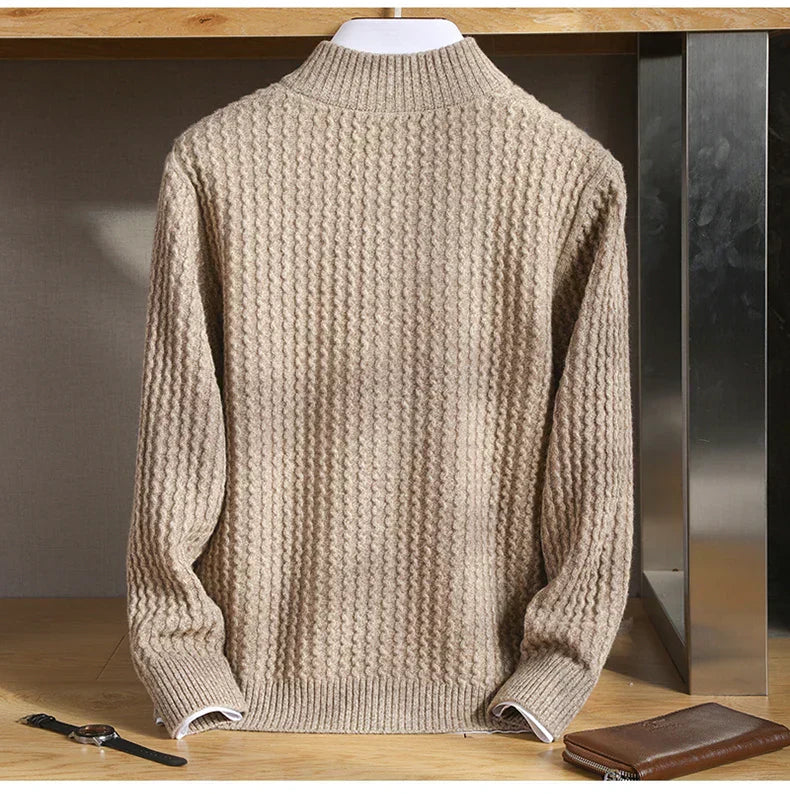 Hollis™ - ELEGANT MERINO WOOL SWEATER WITH SOPHISTICATED STYLE
