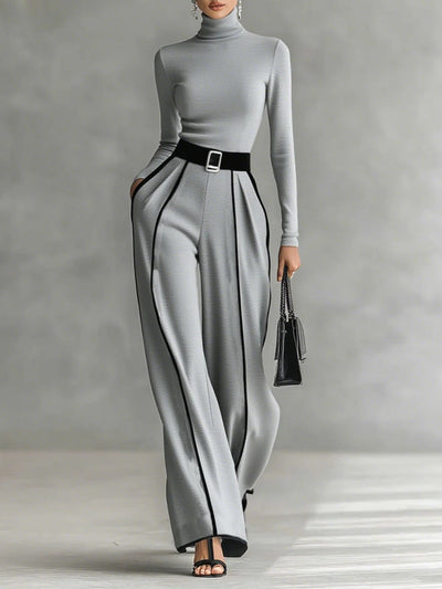 Serelva™ | MODERN KNIT TOP & FLOW PANT SET