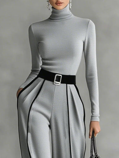 Serelva™ | MODERN KNIT TOP & FLOW PANT SET