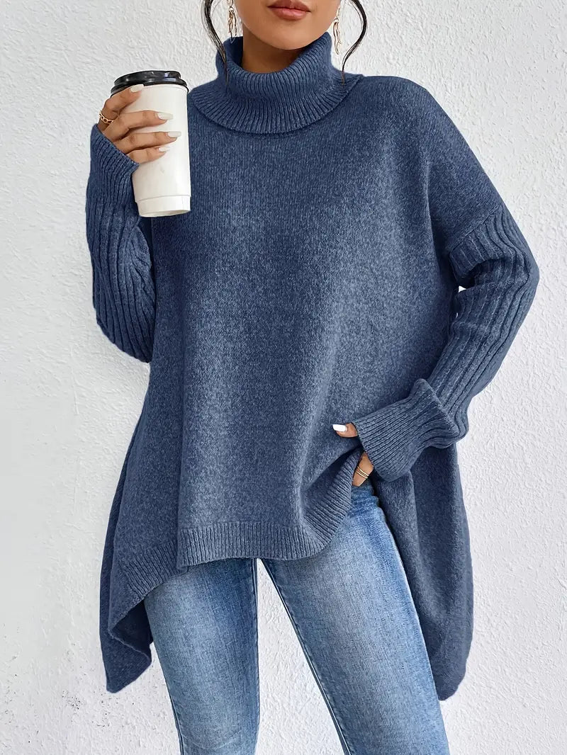 Fallon™ - COZY LONG SLEEVE SWEATER WITH HIGH COLLAR