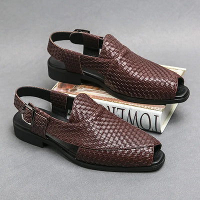 Adrian™ - MEN'S WOVEN LEATHER SANDALS