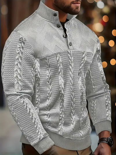 Winslow™ - LONG SLEEVE SWEATER WITH STRIPED DETAILING