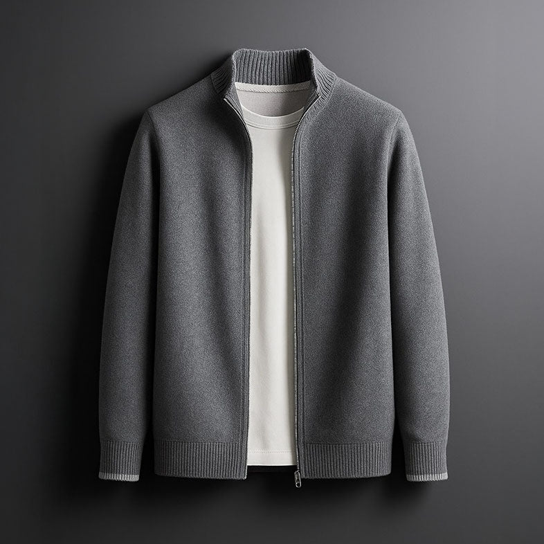 Aaron™ – SLEEK ZIP-UP KNIT JACKET
