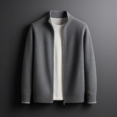 Aaron™ – SLEEK ZIP-UP KNIT JACKET