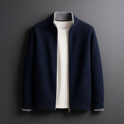 Aaron™ – SLEEK ZIP-UP KNIT JACKET